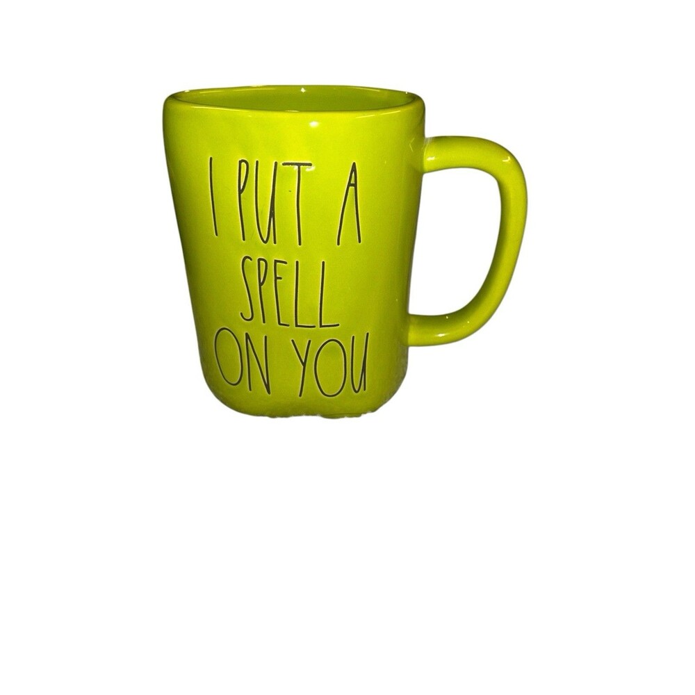 Rae Dunn I Put a Spell On You Halloween Mug Green Witchy‎